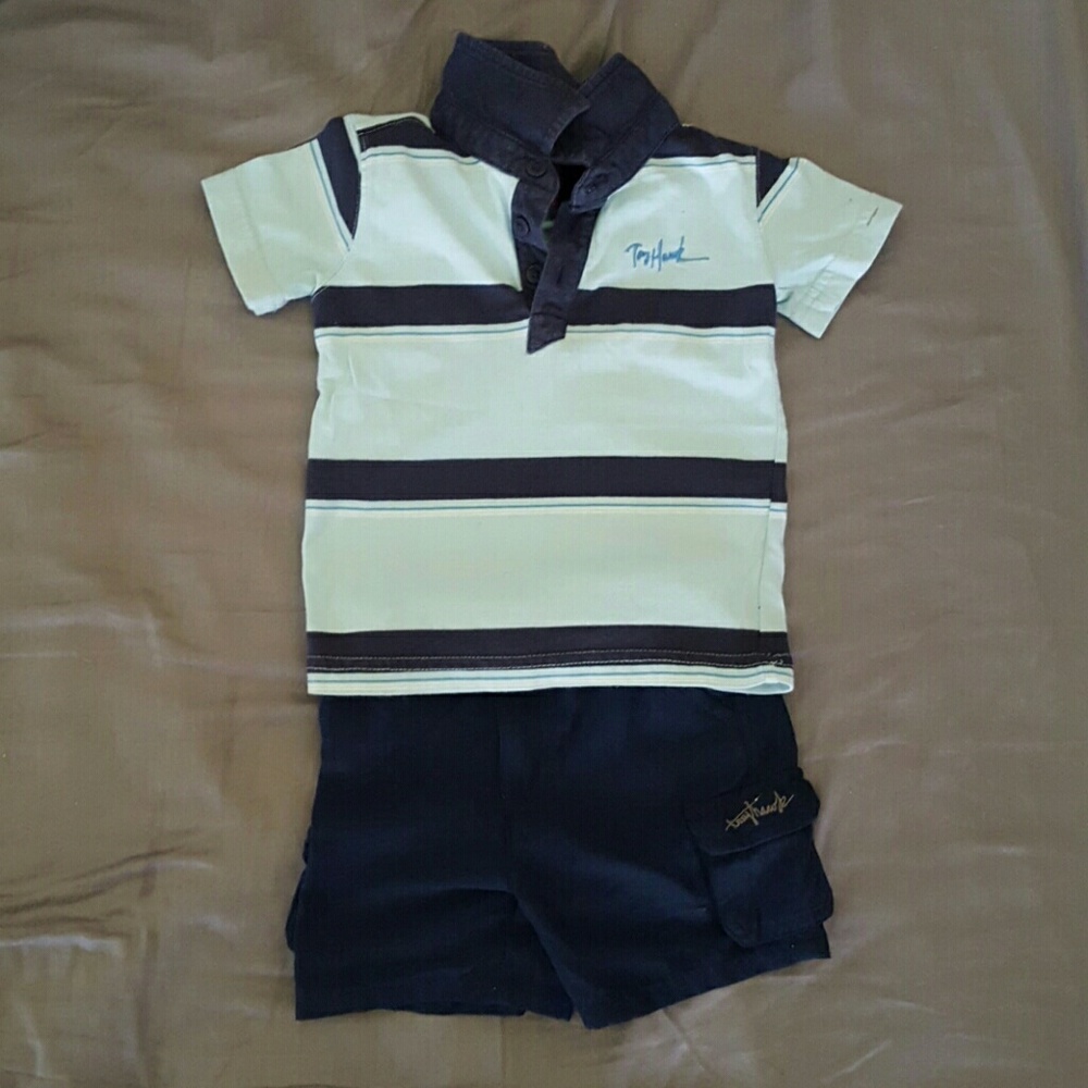 Tony Hawk size 12 months. Shorts and polo shirt